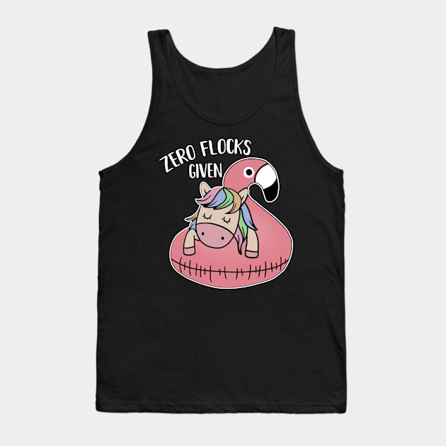 Zero Flocks Given Unicorn Flamingo Lover Tank Top by dukito